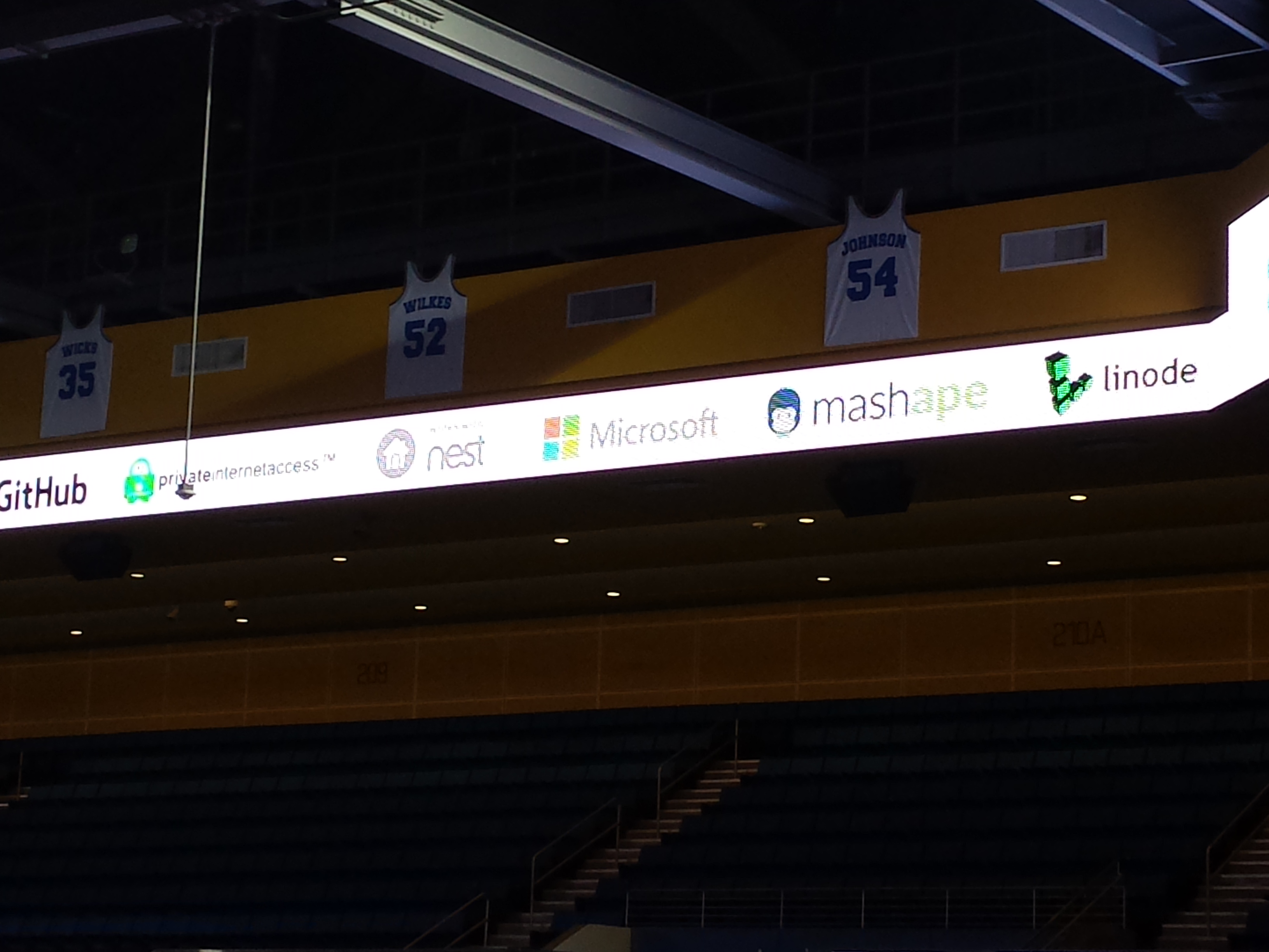 Linode lit up in the rafters. What a weekend.