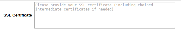 This box appears when you select the HTTPS protocol on a NodeBalancer configuration.